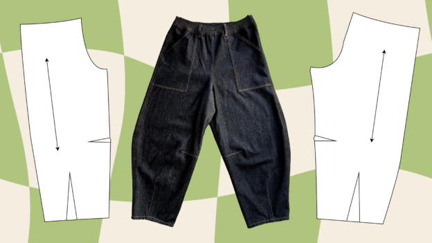 How to Hack a Pants Pattern into Trendy Barrel-Leg Pants