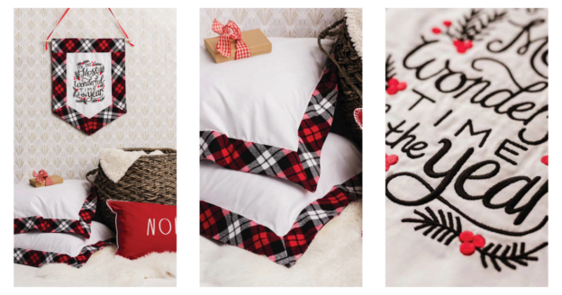 Festive Flannel: Wall Hanging & Pillow Shams