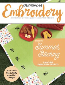 Summer Stitching eBook: 4 Machine Embroidery Projects + Free Design